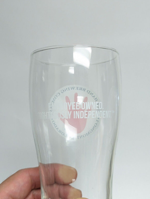 Left Hand Brewing Company Longmont Colorado Beer Glass - Set of 2