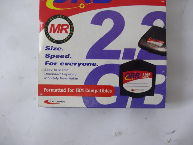ORB 2.2 GB DISK By Castlewood Formatted For IBM Factory Sealed