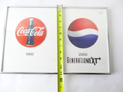 Coca Cola Pepsi 1900 2000 GenerationeXT Vintage Advertising Framed Print
