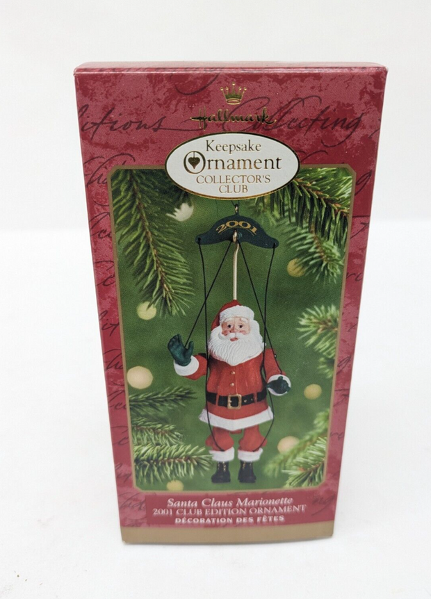 Hallmark Keepsake Ornament 2001 QXC4525 Santa Claus Marionette