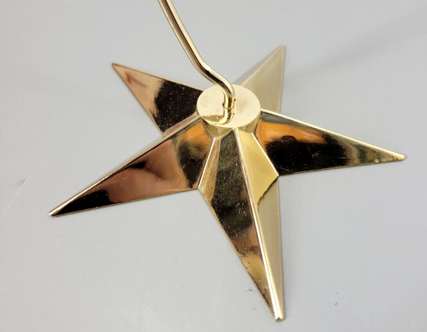 Vintage Department 56 Northlight Gold Star Christmas Ornament Holder "