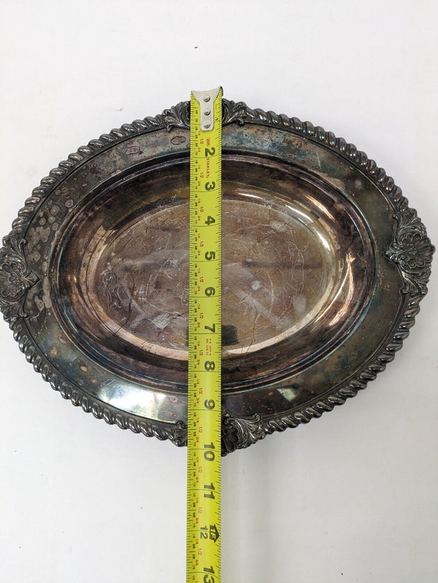 WB Silver Plated Platter 3777 N 12" X 10"