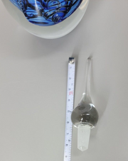Eickholt Glass Studio Ring Holder 1997 Incised, 6.5" Tall, Paperweight, Handmade
