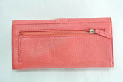 TALBOTS Small Pink Pebble Leather Clutch Bag - Barely Used, Excellent