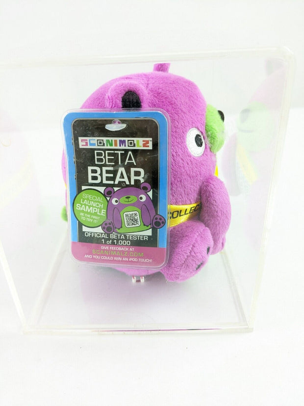 Wicked Cool Toys Rare Sconimolz Beta Bear Plush 1 of 1000 w/ display case