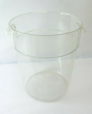 Camwear Round Container 22 qt, Polycarbonate Clear Plastic, NSF, Cambro RFSCW22