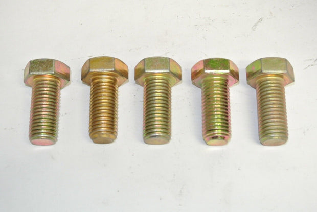 7/8" Hex Cap Screw Bolts, Zinc Plated, Various Sizes (Choose Length) - Pack of 5