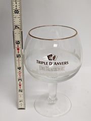 DeKoninck Triple D'Anvers 12 oz. 33cl Gold Rimmed Stemmed Beer Glass