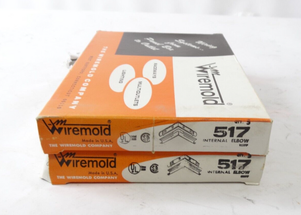 10 Total (2 boxes of 5) New Wiremold 517 External Elbow