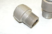 WARD 1" Galvanized Iron Extension Piece Threaded Pipe Fitting  - Lot of 2
