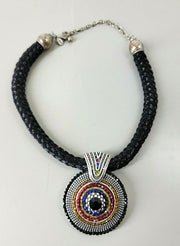 Vtg Chico's Necklace, 1 Strand, Sterling, Pendant, Southwestern Style, Very Cool