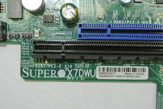 SuperMicro X7DWU Rev 1.01 LGA771 Server Board  w/ 2x Xeon SLBBC + 12GB DDR2