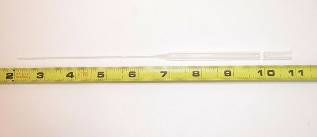 Lot of 10 Fisherbrand Disposable Pasteur Pipets 13-678-20C, 9 inch length