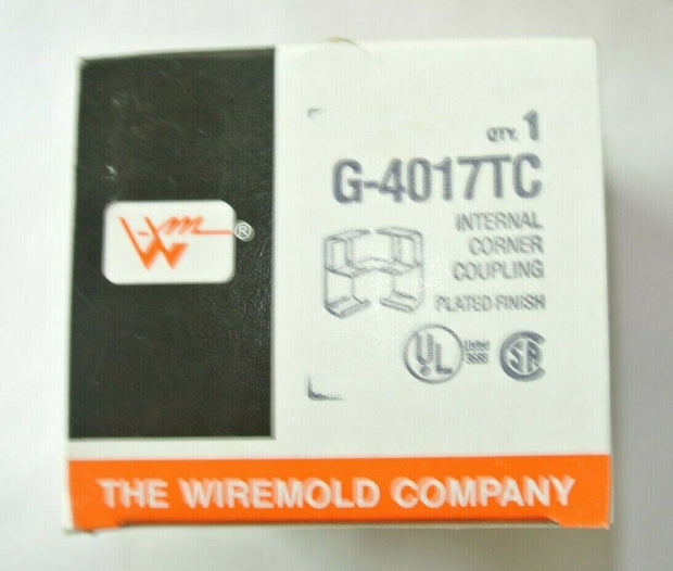 WireMold Co. Case of (9) Internal Corner Coupling Plated Finish G-4017TC
