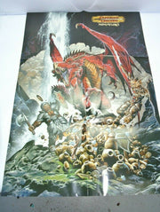 D&D Dungeons & Dragons Miniatures Dragoneye Double-Sided Poster 30" x 21"