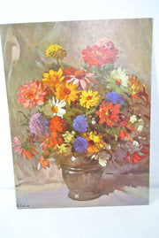 JULY BOUQUET by Rudolph Colao, 24" x 18" Vintage Lithograph Print