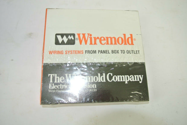 New Wiremold G4046T Combination Single Receptacle/Telephone Plate - Grey