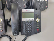 Lot 5 Polycom SoundPoint IP450 IP Business Phones with Stands & Handsets