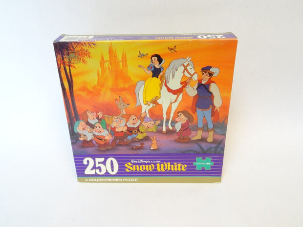 Sealed Vintage Golden Books Disney's Snow White 250 Piece Puzzle 14" X 18"