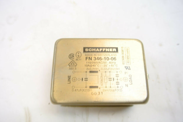 Schaffner FN 346-10-06 General Purpose 110/250VAC