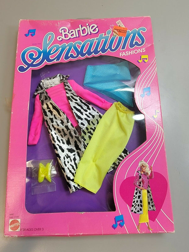 Barbie and The Sensations Fashions #4987 New 1987 Mattel vintage new in box neon