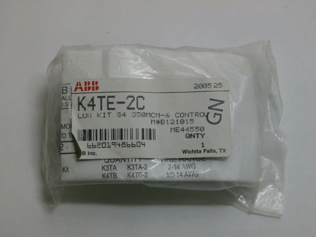 ABB K4TE-2C Circuit Breaker Lug Terminal Kit 350MCM-6