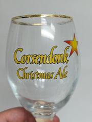 Corsendonk Christmas Ale Belgian Beer Glass Brasserie du Bocq - Set of 2 Glasses