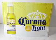 Corona Light Cerveza Metal Mexican Beer Sign Decor