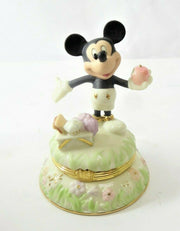 Lenox Treasures A Picnic With Mickey Box w/ Miniature Gold Decorated