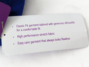 Healing Hands Purple Label Women's V-Neck Scrub Top - Size 3X - Galaxy Blue