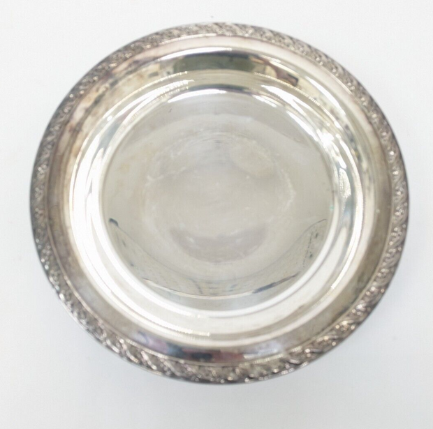 WM Rogers & Son Silverplate Spring Flower Footed Dish - 2060
