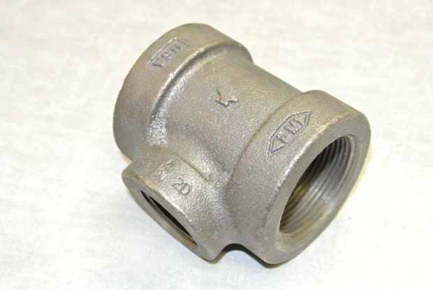 ANVIL Galvanized Iron Reducing Tee, 1-1/2" x 1-1/2" x 1" FNPT Pipe Fitting