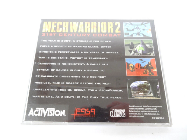 Mech Warrior 2: 31st Century Combat 1996 PC Activision Windows 95