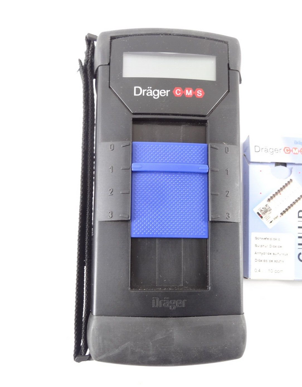 Drager CMS 6405250 Gas Analyzer Data Recorder Chip Measurement System w/ case