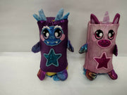 2 Floop dolls: Yeti/Puppy and Unicorn/Racoon