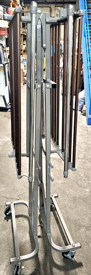 Vogel Peterson Commercial Rolling Folding Clothing Rack - 4 Available! 76x25