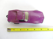 Vintage Tootsietoy 1968 Corvette Die Cast Purple 5" Sports Car Used