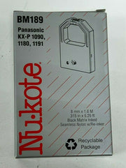 Lot of 6 Nukote BM189 Replacement Ribbons For Panasonic KX-P1090, 1180, 1191