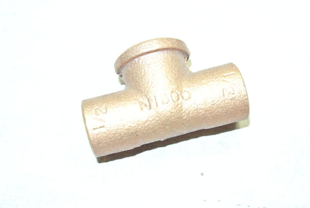 Nibco 1/2" C x C x FIP Cast Bronze Tee Fitting