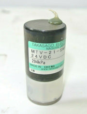 Lot of (4) TAKASAGO MTV-21-SM6M solenoid valve Diaphragm valve 24VCD 294 kpa