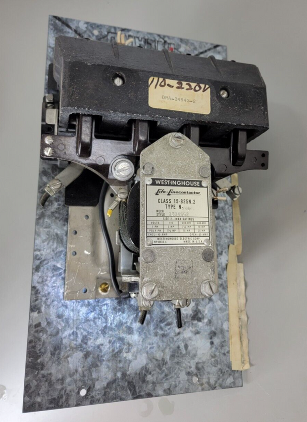Westinghouse Life-Linecontactor 15-825N.2 Type N-240 1314902, Vintage, Rare!