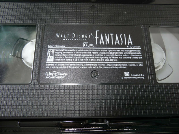 Walt Disney's Masterpiece Fantasia (VHS, 1991)