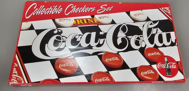 Enesco Coca-Cola Collectible Checkers Set new never used