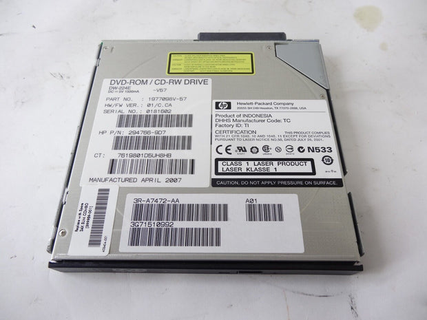 HP DVD-ROM / CD-RW Drive Model DW-224E