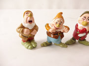 Walt Disney Set of (3) Snow White & The Seven Dwarves Plastic Figurines