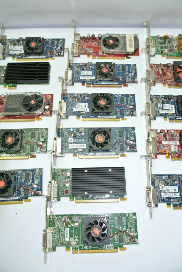 Qty (16) AMD & ATI DMS-59 Full-Profile PCIe Graphics Cards