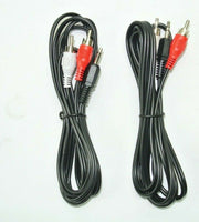 6Ft 3.5mm AUX Stereo 1/8" Male to 2 RCA Male Audio Cable MP3 iPod Cord - Qty 2