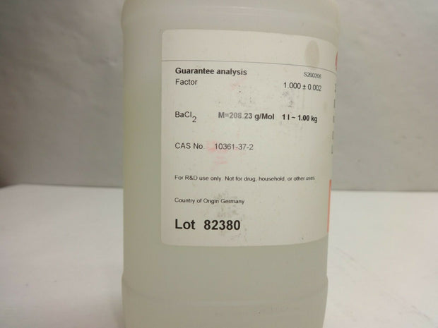 Fluka 3452 Barium chloride dihydrate CAS 10361-37-2 OPEN approx 500ml