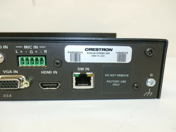 Crestron HD Collaboration System CCS-UC-CODEC-200 Codec Only (no AC)