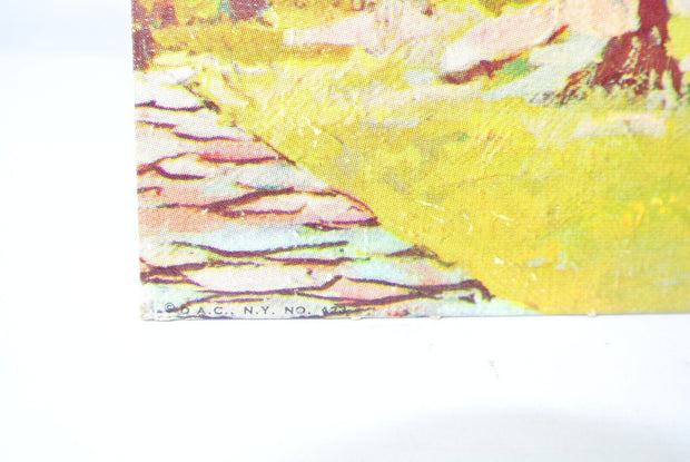 ALPINE SLOPE by Monetti, 24" x 12" Vintage Lithograph Print